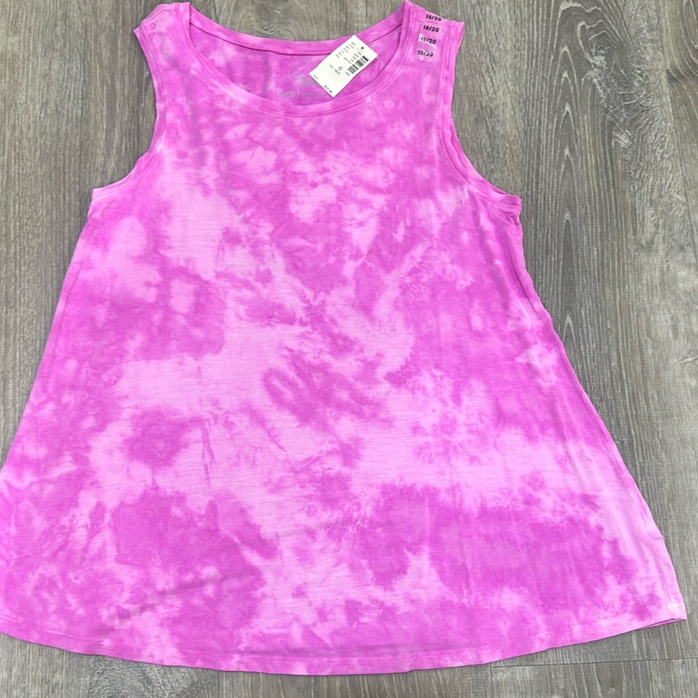Justice tye dye sleeveless T